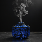 Volcano Flame Diffuser – modrý plamen tmavý mramor