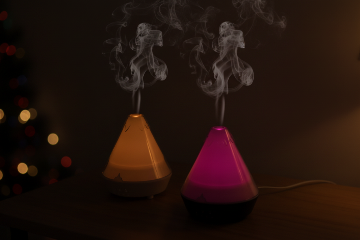 Crystal Cone Aroma Diffuser – obě varianty vedle sebe