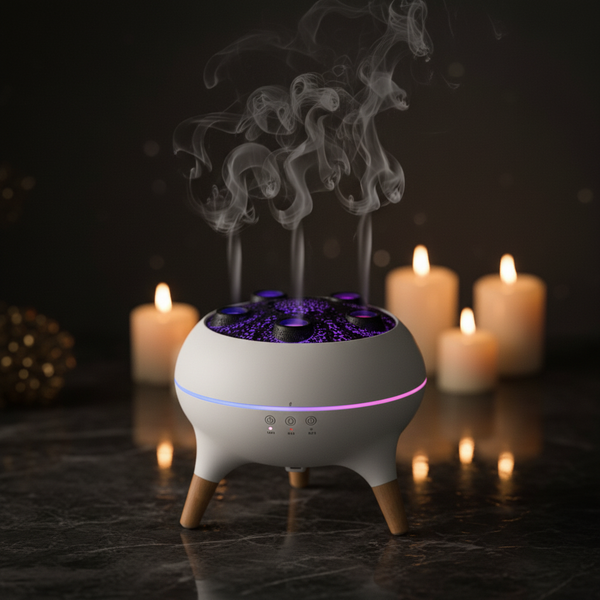 Mushroom aroma diffuser – dark marble