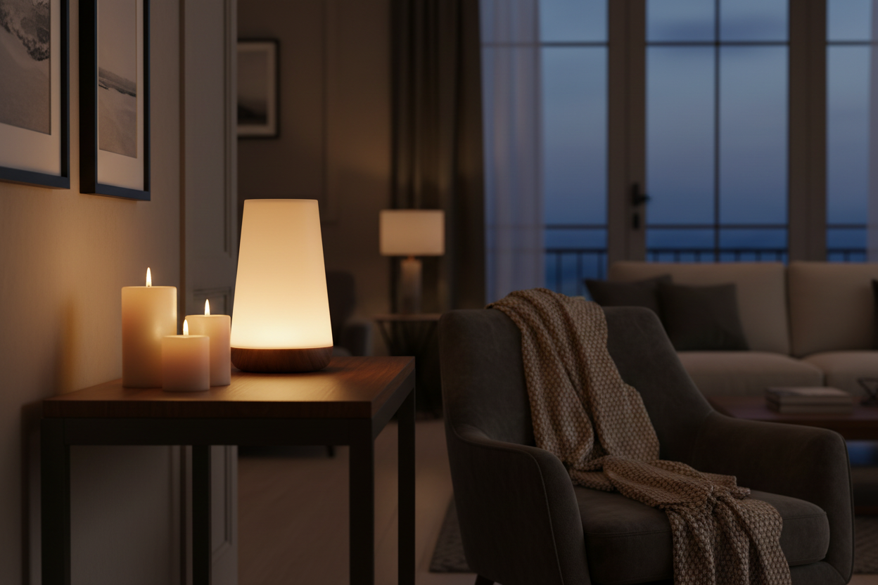 Lampa – večerní atmosféra