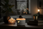 Aromatherapy Cannon Diffuser – útulná ložnice
