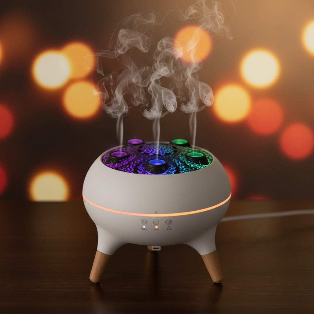 Mushroom aroma diffuser – studio photo