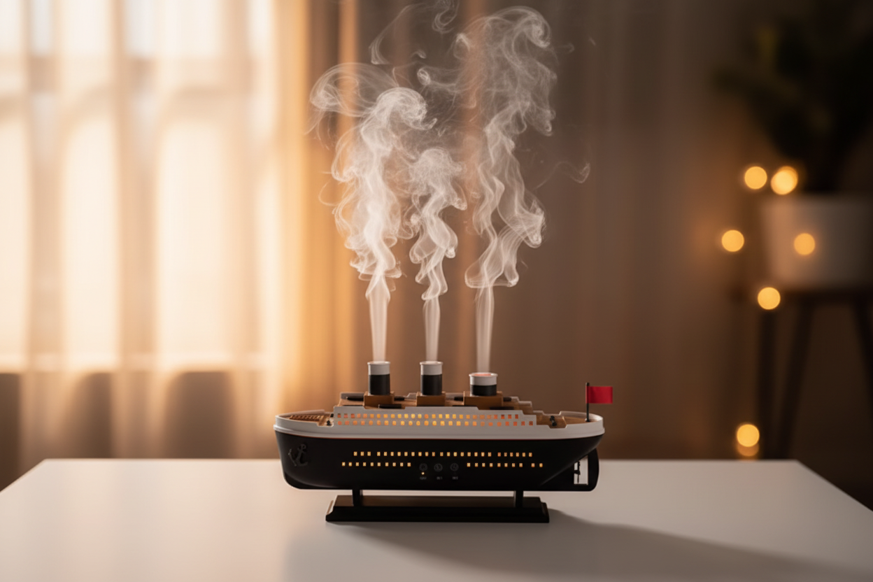 Titanic Diffuser – teplé světlo z okna