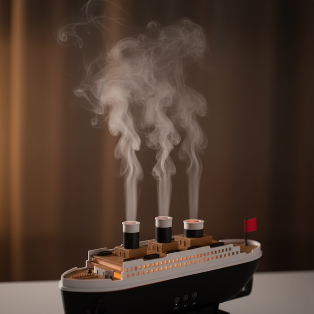 Titanic Diffuser – detail paluba a komíny